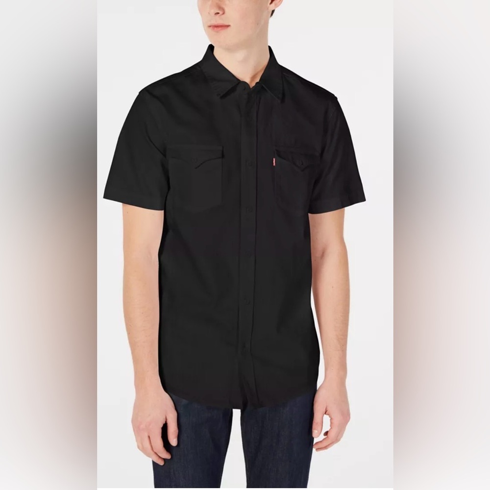 NWOT Levi’s Men’s Denim Short-Sleeve Shirt, Size Small